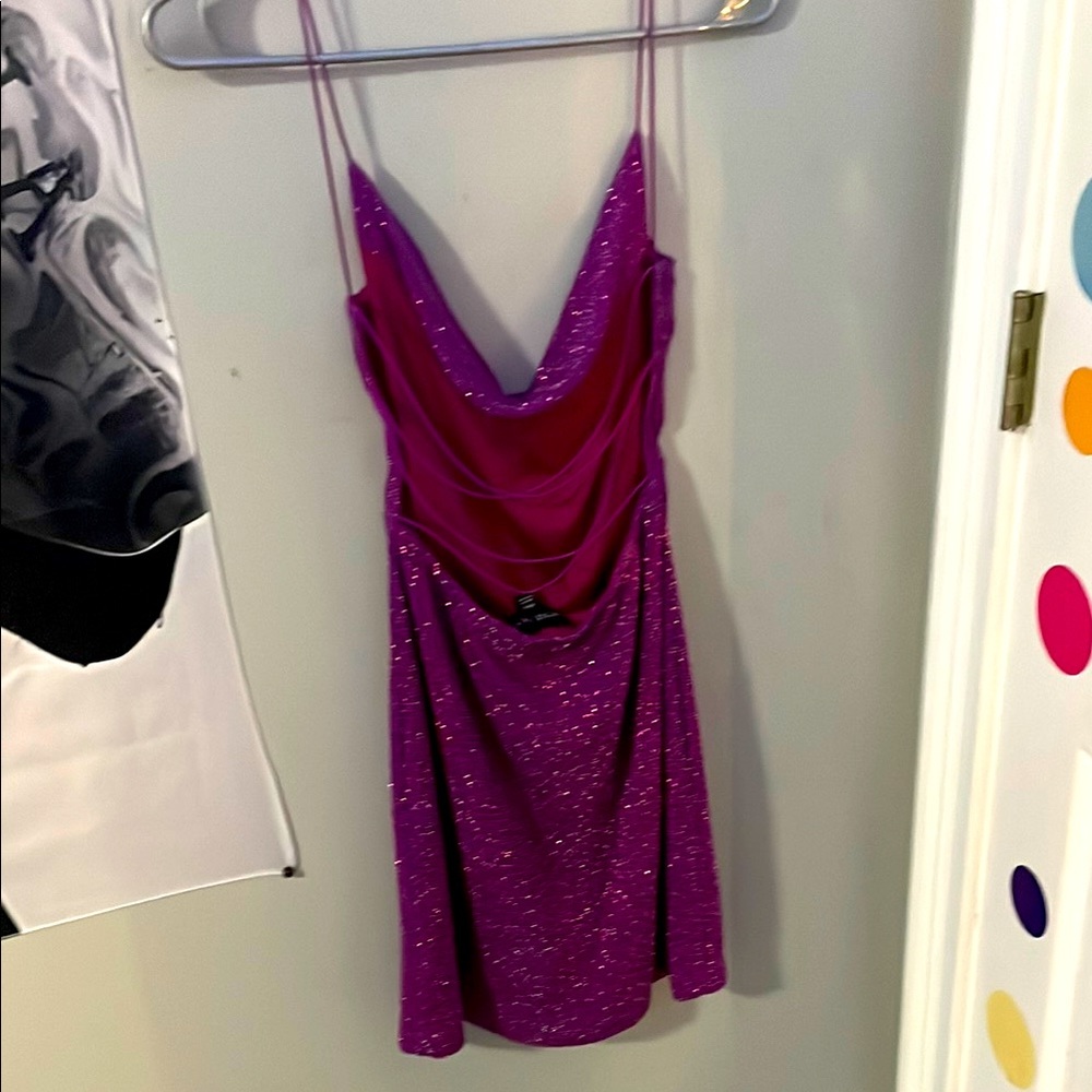 Shimmering Purple Party Dress